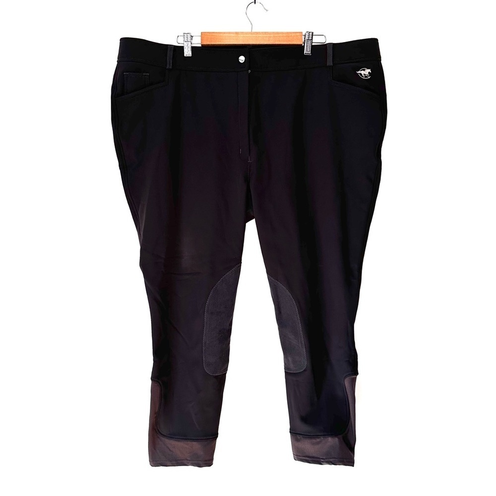 Piper by Smartpak | Gray Knee Patch Breeches Equestrian Riding Pants Size 46R